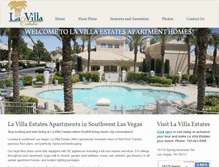 Tablet Screenshot of lavillaestatesapartments.com